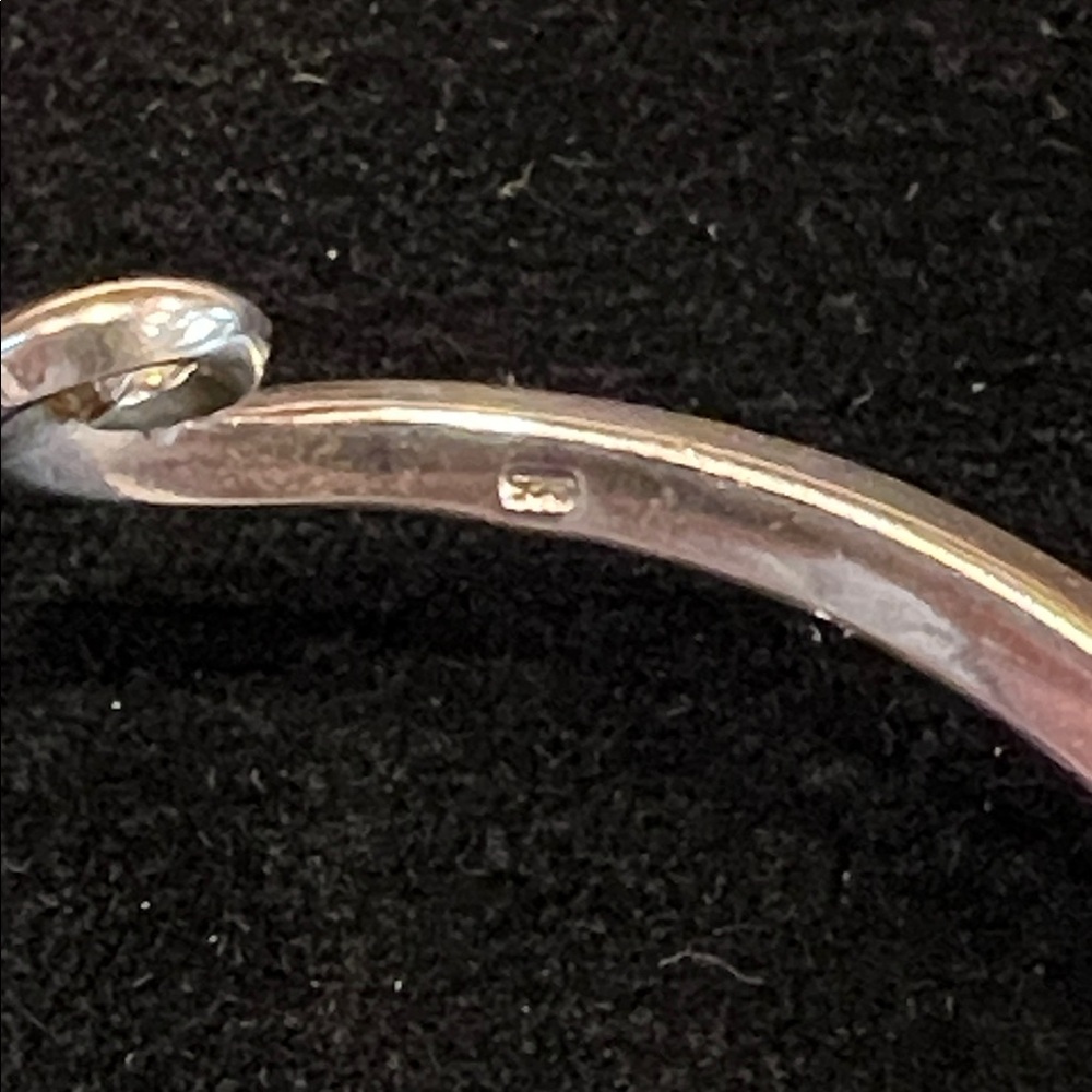 Vintage Cristy Cali Coiled Cuff, solid 21 grams, sterling silver 925 bracelet - Picture 11 of 13